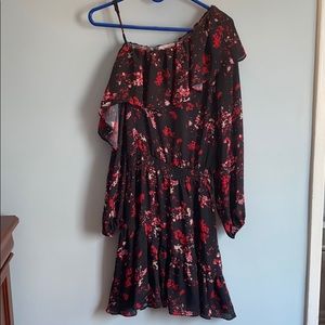 Parker One Shoulder Ruffle Dress